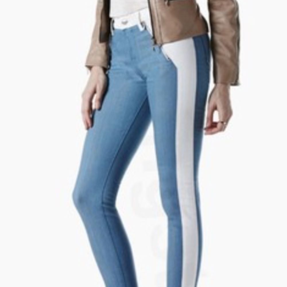 7 For All Mankind | Coated Faux Leather Denim | 26
